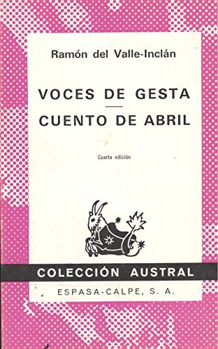 9788423904150: Voces de gesta. cuento de abril