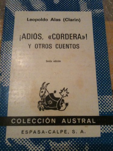 Imagen de archivo de Adios Cordera Y Otros Cuentos a la venta por medimops