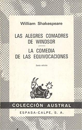 Imagen de archivo de Las alegres comadres de Windsor. La comedia de las equivocaciones. a la venta por Librera PRAGA