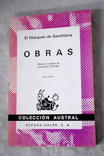 Imagen de archivo de OBRAS (COLECCION AUSTRAL 552) a la venta por Libreria El Dia