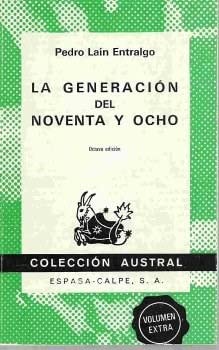 Imagen de archivo de L.entralgo.generacion 98 (Spanish Edition) a la venta por Hippo Books