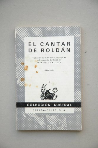 Imagen de archivo de El Cantar de Roldan a la venta por Librera 7 Colores