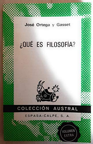 Imagen de archivo de Que es la filosofia? a la venta por Librera 7 Colores