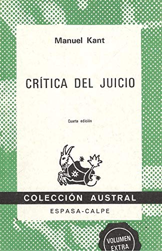 Stock image for Crtica Del Juicio for sale by Hamelyn