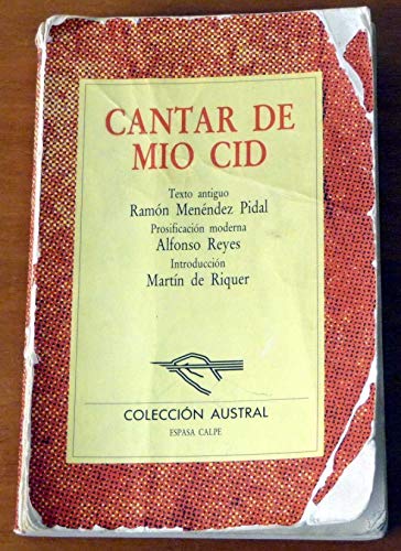 Cantar de Mio Cid - Ramon Menendez Pidal