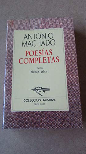 Beispielbild fr Poesias Completas (Incl. Campos De Castilla) zum Verkauf von Ammareal