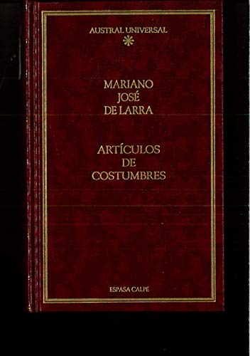 9788423918997: Articulos De Costumbres (Literatura) (Spanish Edition)