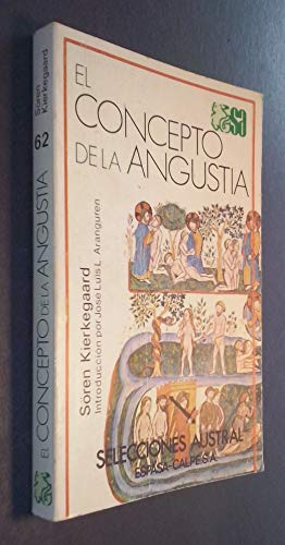 9788423920624: El concepto de la angustia: una sencilla investigacin psicolgica orientada hacia el problema dogmtico del pecado original