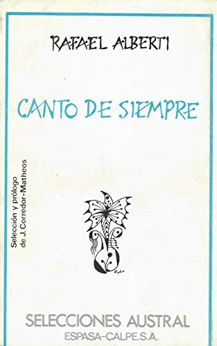 Beispielbild fr Canto de siempre : (antologia) zum Verkauf von medimops