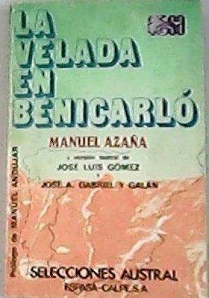 Stock image for La Velada En Benicarlo Azana for sale by VANLIBER