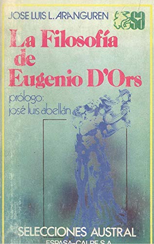 Stock image for Filosofa de Eugenio d Ors la for sale by Librera Prez Galds