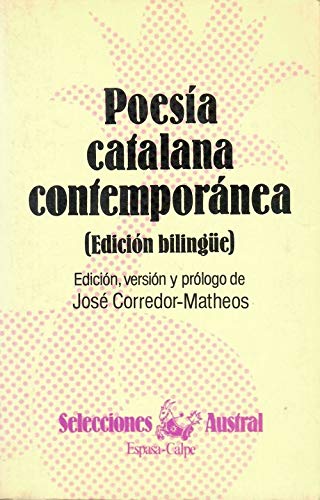 Beispielbild fr Poesia Catalana Contemporanea zum Verkauf von Hamelyn