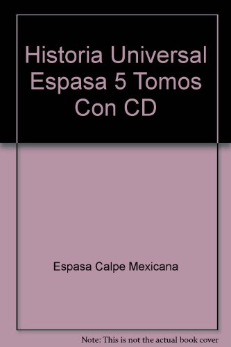 Stock image for Historia Universal Espasa 5 Tomos Con CD (Spanish Edition) for sale by Iridium_Books