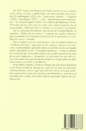 Retablo de la Avaricia, la Lujuria y la Muerte (9788423938773) by Valle-InclÃ¡n, RamÃ³n Del