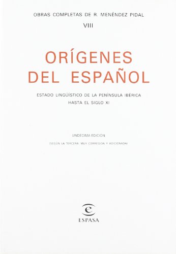 OrÃ­genes del espaÃ±ol (9788423947522) by MenÃ©ndez Pidal, RamÃ³n