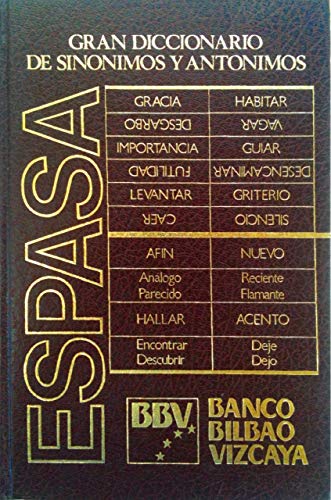 Beispielbild fr Gran diccionario de sinnimos y antnimos zum Verkauf von Librera Prez Galds