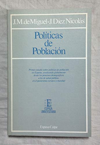 Stock image for Poltica de poblacin for sale by Librera Prez Galds