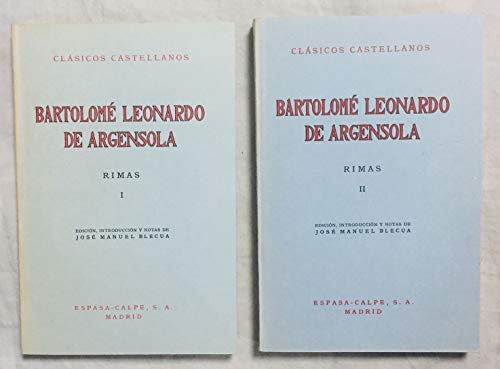 Imagen de archivo de Rimas (2 tomos). Edicin, introduccin y notas de Jos Manuel Blecua. a la venta por HISPANO ALEMANA Libros, lengua y cultura