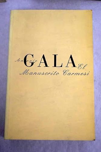 9788423970193: Manuscrito carmesi.b.gala (Spanish Edition)