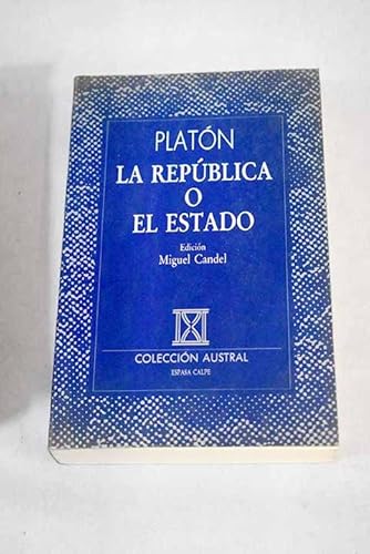 Stock image for Republica y el estado (Nuevo Austral) for sale by medimops