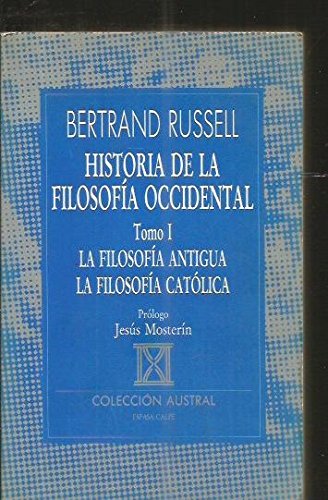 9788423973477: Historia de la Filosofia Occidental.: Tomo I / History of Western Philosophy