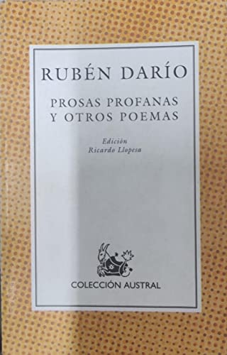 Beispielbild fr Prosas Profanas y Otros Poemas zum Verkauf von ThriftBooks-Dallas
