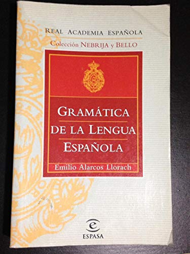 Stock image for Gramatica De LA Lengua Espanola / Spanish Language Grammar (Spanish Edition) for sale by Front Cover Books