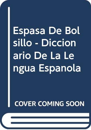 9788423985890: Espasa De Bolsillo - Diccionario De La Lengua Espanola