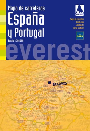 Mapa de España y Portugal Esc. 1:300,000