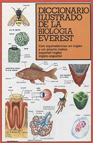 9788424115241: Diccionario ilustrado de la biologa Everest: Con equivalencias en ingls y un amplio ndice espaol-ingls, ingls-espaol.