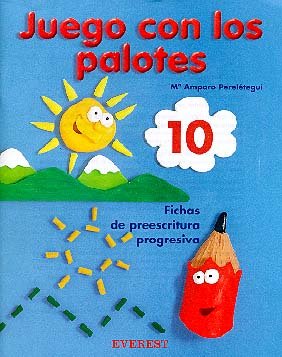 Beispielbild fr Juego con los palotes 10: Fichas de preescritura progresiva zum Verkauf von Ammareal