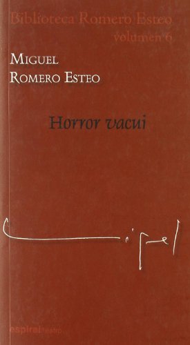 Beispielbild fr Horror vacui (Espiral / Teatro, Band 301) zum Verkauf von medimops