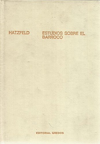 Estudios sobre barroco - Hatzfeld