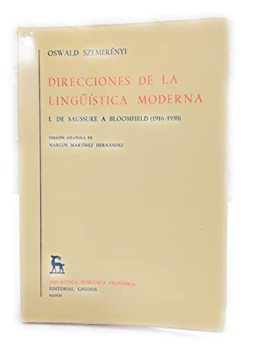 Stock image for Direcciones de la lingstica moderna for sale by Tik Books ME
