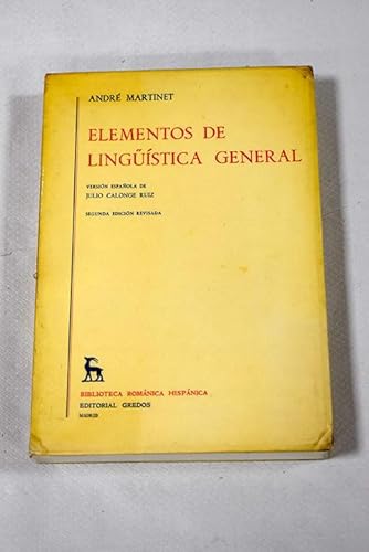 9788424911379: Elementos de lingustica general