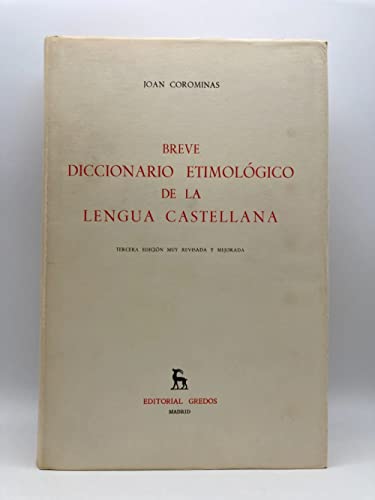 Stock image for Breve diccionario etimologico lengua cas (Spanish Edition) for sale by GoldenWavesOfBooks