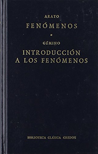 Imagen de archivo de Fenomenos introduccion a fenomenos (SDe Soli, Arato; De Rodas, Gmino a la venta por Iridium_Books