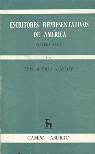 Stock image for Escritores Representativos de Amrica : Tercera Serie for sale by Better World Books