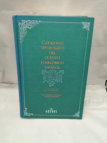 9788424918774: Catalogo tipologico cuento espaol (anim: Cuentos de animales: 260 (VARIOS GREDOS)