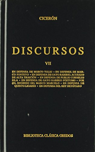 9788424919375: Discursos (Cicern). Vol. VII (Bibl. Clsica Gredos)