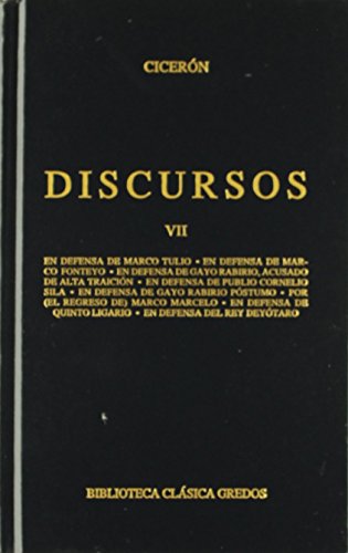 Discursos (CicerÃ³n). Vol. VII (Spanish Edition) (9788424919375) by CicerÃ³n, Marco Tulio