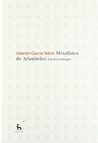 9788424923518: Metafsica de Aristteles: Edicin trilinge (Varios Gredos)