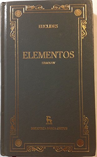 Imagen de archivo de ELEMENTOS Libros I-IV a la venta por Domiduca Libreros