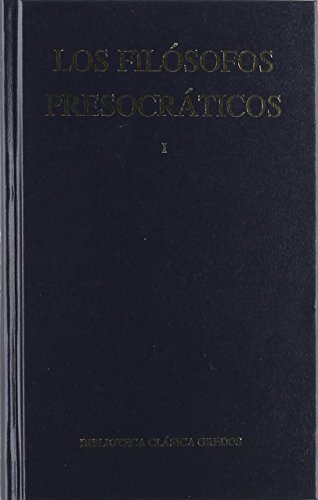 9788424935115: Filosofos presocraticos 1 (Spanish Edition)