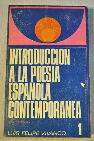 Beispielbild fr Introduccin a la Poesa Espaola Contempornea. zum Verkauf von Hamelyn