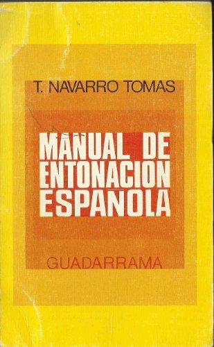 9788425001758: Manual de entonacion espaola