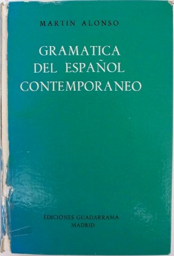 9788425056017: Gramatica del espaol contemporaneo