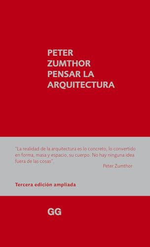 9788425227301: Pensar la arquitectura (Spanish Edition)