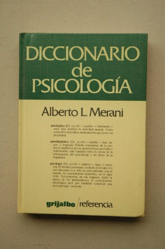 9788425313691: DICCIONARIO DE PSICOLOGIA