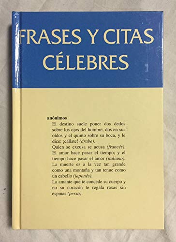 Stock image for Frases y citas clebres for sale by Erase una vez un libro